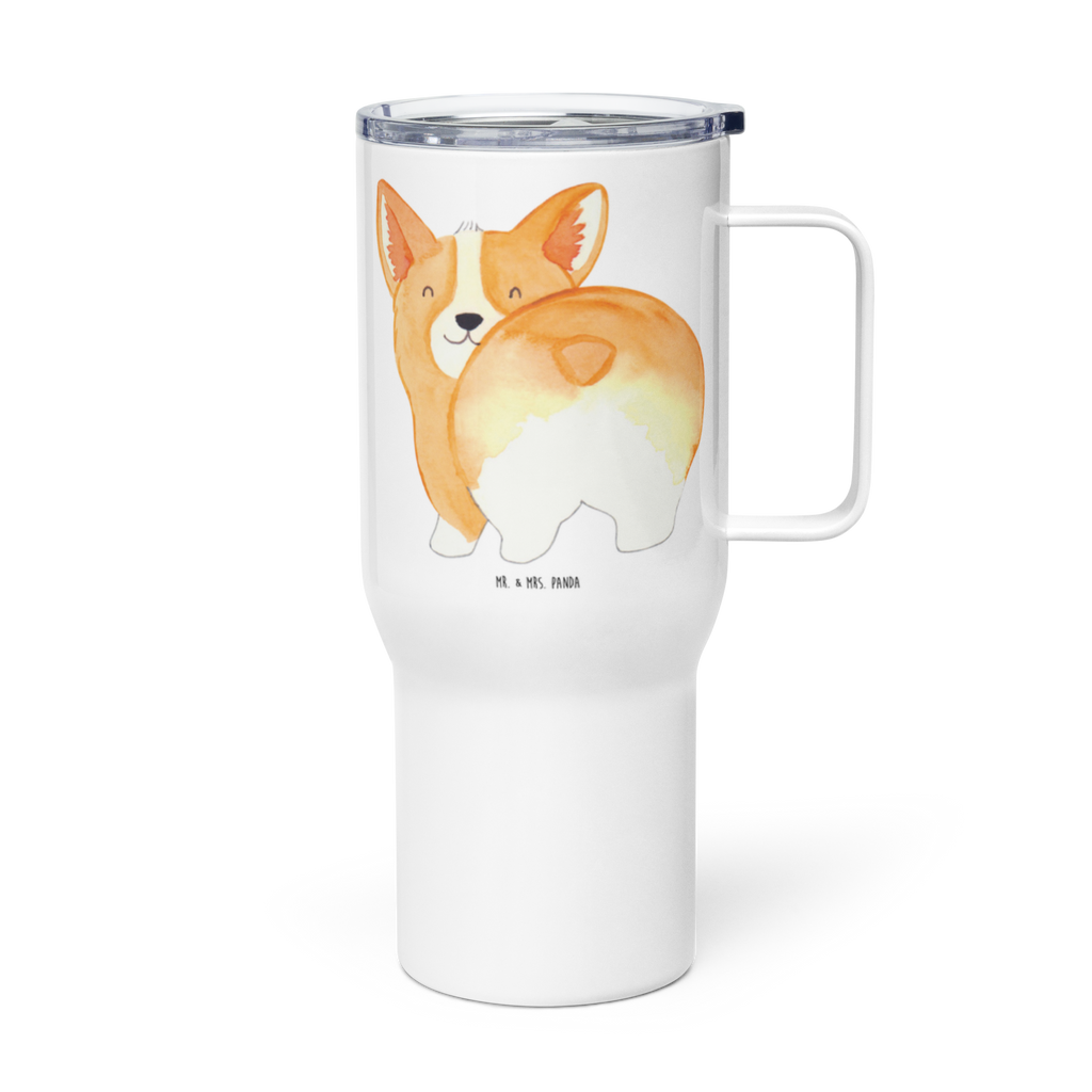 XXL Thermobecher Corgi Po Thermobecher, XL Thermobecher, Reisebecher, XL Reisetasse, Großer Thermobecher, Autobecher, Jumbo Becher, Hund, Hundemotiv, Haustier, Hunderasse, Tierliebhaber, Hundebesitzer, Sprüche, Corgie, Hundeliebe, Motivation, Selbstliebe, Spruch