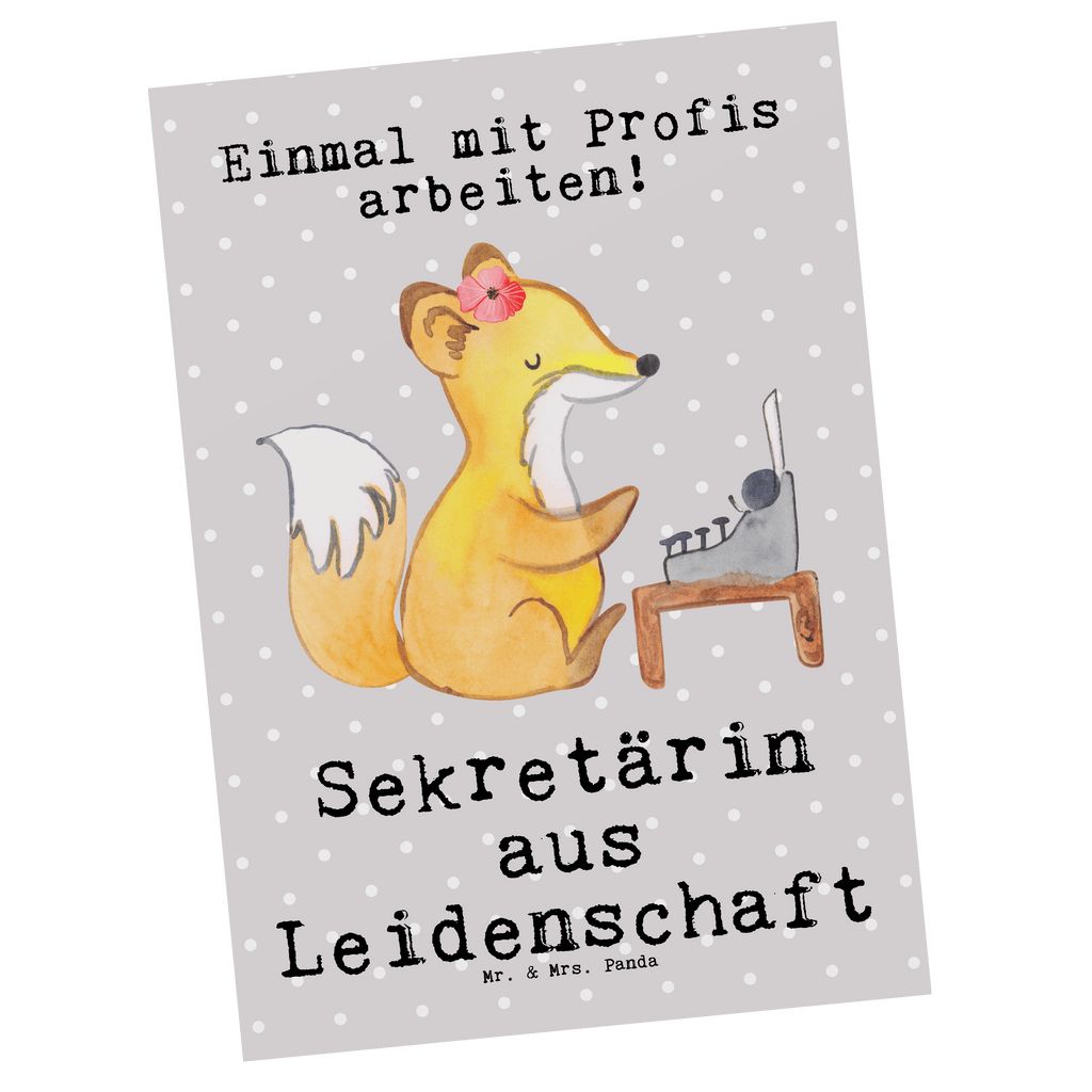 Postkarte Sekretärin aus Leidenschaft Postkarte, Karte, Geschenkkarte, Grußkarte, Einladung, Ansichtskarte, Geburtstagskarte, Einladungskarte, Dankeskarte, Ansichtskarten, Einladung Geburtstag, Einladungskarten Geburtstag, Beruf, Ausbildung, Jubiläum, Abschied, Rente, Kollege, Kollegin, Geschenk, Schenken, Arbeitskollege, Mitarbeiter, Firma, Danke, Dankeschön