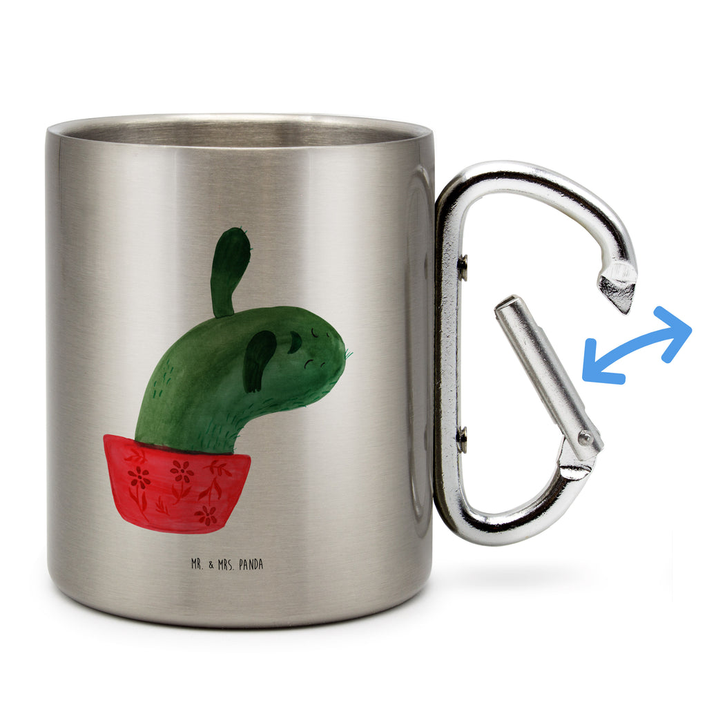 Edelstahlbecher Kaktus Mamamia Edelstahltasse, Karabiner, Edelstahlbecher, Outdoor, Camping, Tasse, Becher, Kaktus, Kakteen, Kaktusliebe, Ärger, Büro, Büroalltag, Schule, Motivation, Quote