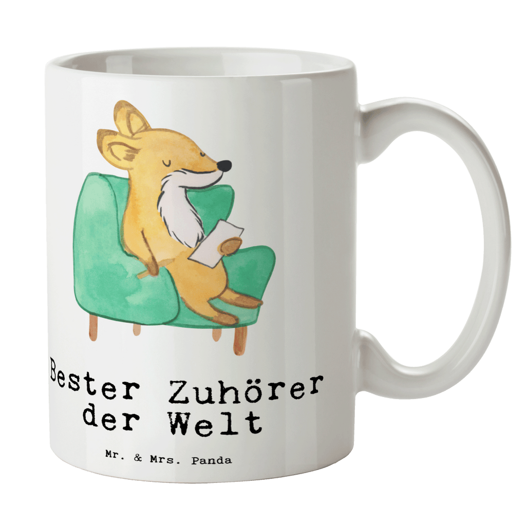 Tasse Fuchs Bester Zuhörer der Welt Tasse, Kaffeetasse, Teetasse, Becher, Kaffeebecher, Teebecher, Keramiktasse, Porzellantasse, Büro Tasse, Geschenk Tasse, Tasse Sprüche, Tasse Motive, Kaffeetassen, Tasse bedrucken, Designer Tasse, Cappuccino Tassen, Schöne Teetassen, für, Dankeschön, Geschenk, Schenken, Geburtstag, Geburtstagsgeschenk, Geschenkidee, Danke, Bedanken, Mitbringsel, Freude machen, Geschenktipp, Zuhörer, Freund, Freundin, offenes Ohr, Hilfsbereit, Hilfe