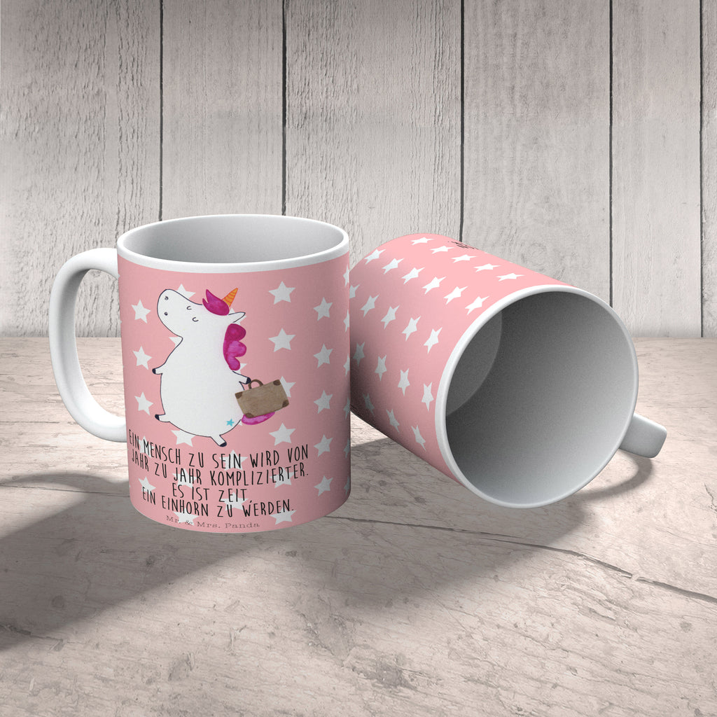 Tasse Einhorn Koffer Tasse, Kaffeetasse, Teetasse, Becher, Kaffeebecher, Teebecher, Keramiktasse, Porzellantasse, Büro Tasse, Geschenk Tasse, Tasse Sprüche, Tasse Motive, Kaffeetassen, Tasse bedrucken, Designer Tasse, Cappuccino Tassen, Schöne Teetassen, Einhorn, Einhörner, Einhorn Deko, Pegasus, Unicorn, unicorn, Koffer, Verreisen, Reise, Gepäck, Abenteuer, Erwachsen, Kind, albern, Spaß, lustig, witzig