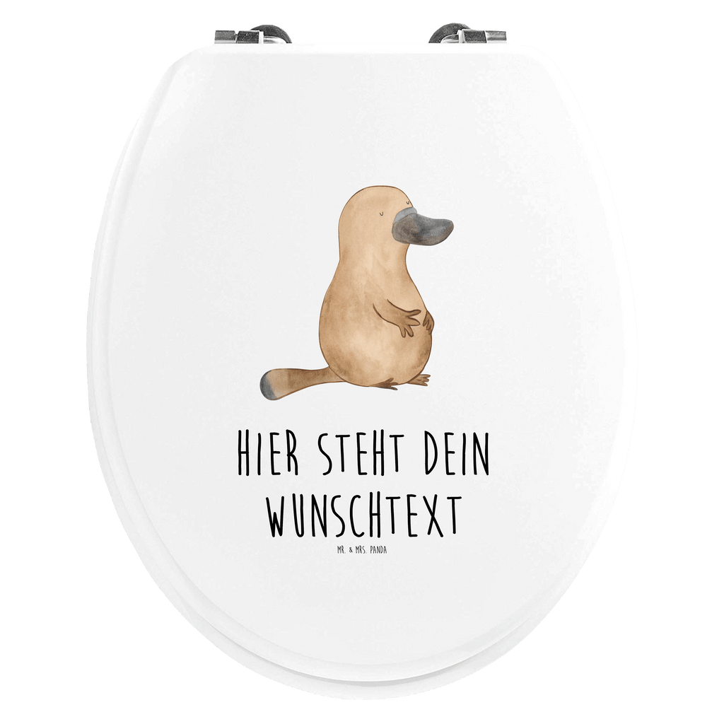 Personalisierter WC Sitz Motiv Schnabeltier mutig Personalisierte Klobrille, Personalisierter Klodeckel, Personalisierter Toilettendeckel, Personalisierter WC-Sitz, Toilettendeckel mit Namen, WC Sitz mit Namen, Meerestiere, Meer, Urlaub, Schnabeltier, Mut, mutig, Lebensweisheit, Schnabeltiere, Motivation, Training, Büro, Arbeit, Neuanfang, Neustart, Weltreise, Raodtrip