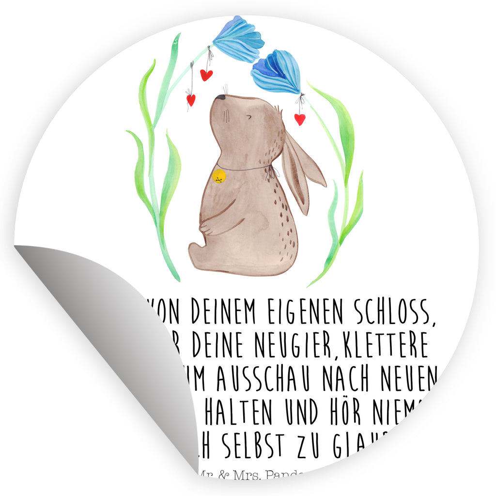 Rund Aufkleber Hase Blume Sticker, Aufkleber, Etikett, Ostern, Osterhase, Ostergeschenke, Osternest, Osterdeko, Geschenke zu Ostern, Ostern Geschenk, Ostergeschenke Kinder, Ostern Kinder, Hase, Kaninchen, Kind, Taufe, Taufgeschenk, Geburt, Schwangerschaft, erstes Kind, Kindergeburtstag, Geburtstag, Hoffnung, Träume