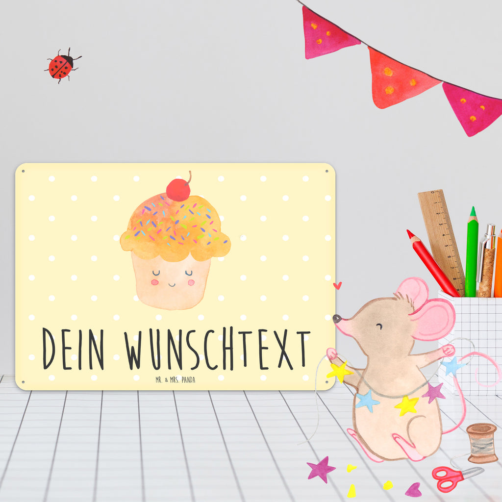 Personalisiertes Blechschild Cupcake Blechschild, Metallschild, Geschenk Schild, Schild, Magnet-Metall-Schild, Deko Schild, Wandschild, Wand-Dekoration, Türschild, Tiermotive, Gute Laune, lustige Sprüche, Tiere, Cupcakes, Muffin, Wunder, Küche Deko, Küche Spruch, Backen Geschenk, Geschenk Koch, Motivation Sprüche