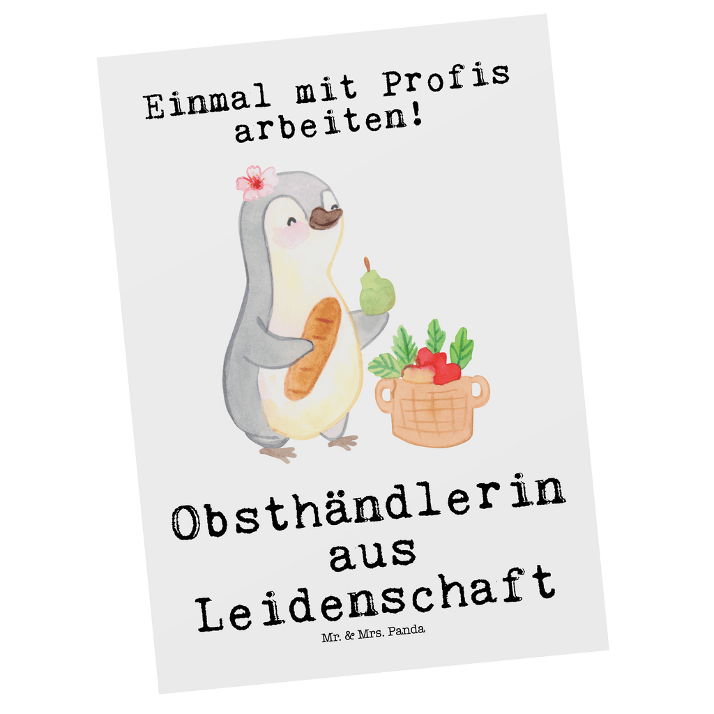 Postkarte Obsthändlerin aus Leidenschaft Postkarte, Karte, Geschenkkarte, Grußkarte, Einladung, Ansichtskarte, Geburtstagskarte, Einladungskarte, Dankeskarte, Ansichtskarten, Einladung Geburtstag, Einladungskarten Geburtstag, Beruf, Ausbildung, Jubiläum, Abschied, Rente, Kollege, Kollegin, Geschenk, Schenken, Arbeitskollege, Mitarbeiter, Firma, Danke, Dankeschön, Obsthändlerin, Obstverkäuferin, Wochenmarkthändlerin, Obstbäuerin, Obst- und Gemüsehändlerin, Obstplantage