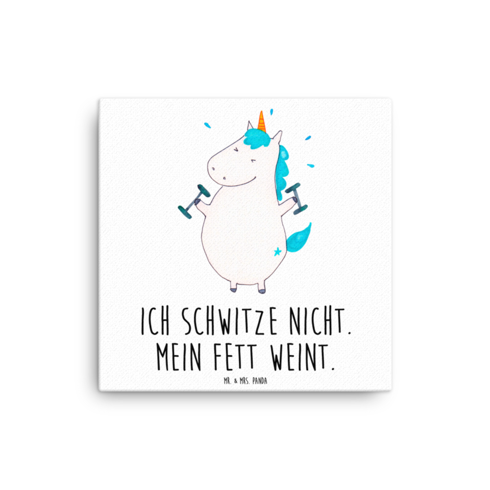 Leinwand Bild Einhorn Fitness Leinwand, Bild, Kunstdruck, Wanddeko, Dekoration, Einhorn, Einhörner, Einhorn Deko, Pegasus, Unicorn, Gym, Fitness, Fitnessstudio, Diät, Abnehmen, Sport, Pumpen, Geräte, Sixpack