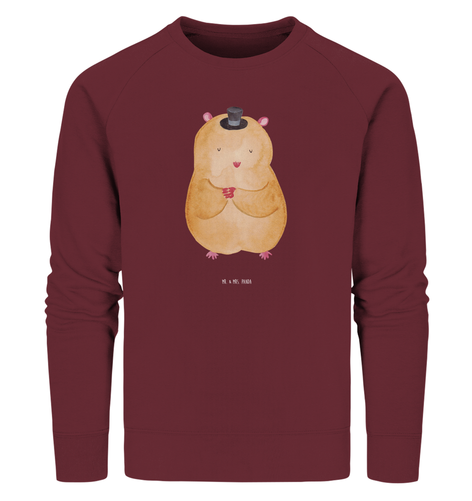 Organic Pullover Hamster Hut Pullover, Pullover Männer, Pullover Frauen, Sweatshirt, Sweatshirt Männer, Sweatshirt Frauen, Unisex, Tiermotive, Gute Laune, lustige Sprüche, Tiere, Hamster, Hut, Magier, Zylinder, Zwerghamster, Zauberer