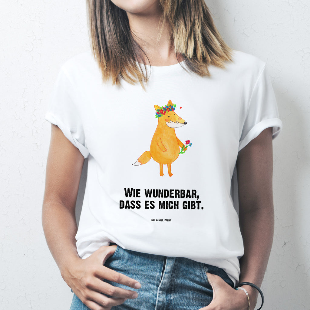 T-Shirt Standard Fuchs Blumenliebe T-Shirt, Shirt, Tshirt, Lustiges T-Shirt, T-Shirt mit Spruch, Party, Junggesellenabschied, Jubiläum, Geburstag, Herrn, Damen, Männer, Frauen, Schlafshirt, Nachthemd, Sprüche, Fuchs, Füchse, Fox, Liebe, Freundin, Fuchsmädchen, Blumenmädchen, Freundinnen, Liebesbeweis, Blume, Blumen, Motivation, Freude, ich, mich, Selbstliebe