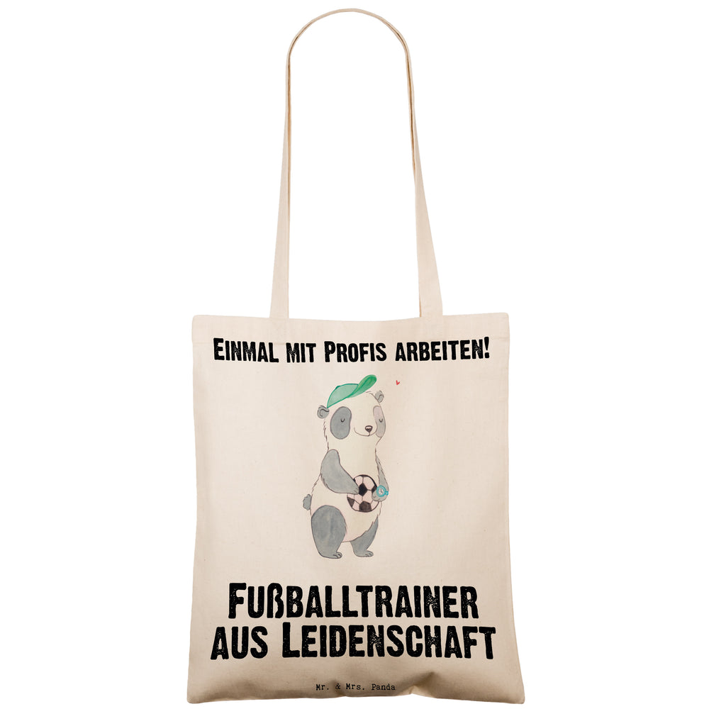 Tragetasche Fußballtrainer aus Leidenschaft Beuteltasche, Beutel, Einkaufstasche, Jutebeutel, Stoffbeutel, Tasche, Shopper, Umhängetasche, Strandtasche, Schultertasche, Stofftasche, Tragetasche, Badetasche, Jutetasche, Einkaufstüte, Laptoptasche, Beruf, Ausbildung, Jubiläum, Abschied, Rente, Kollege, Kollegin, Geschenk, Schenken, Arbeitskollege, Mitarbeiter, Firma, Danke, Dankeschön, Fußballtrainer, Fußballspiel, Glücksbringer, Verein Fußball