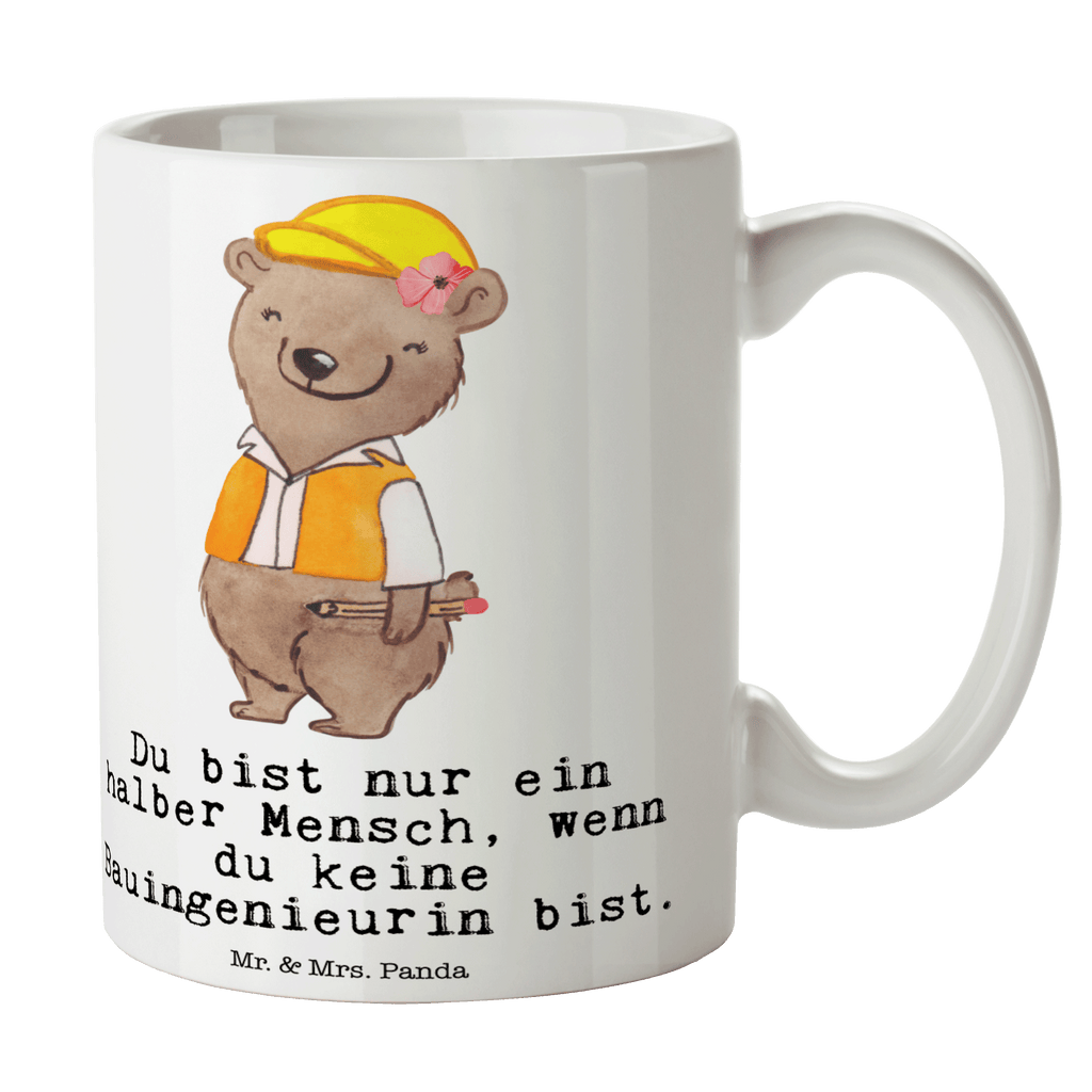 Tasse Bauingenieurin mit Herz Tasse, Kaffeetasse, Teetasse, Becher, Kaffeebecher, Teebecher, Keramiktasse, Porzellantasse, Büro Tasse, Geschenk Tasse, Tasse Sprüche, Tasse Motive, Kaffeetassen, Tasse bedrucken, Designer Tasse, Cappuccino Tassen, Schöne Teetassen, Beruf, Ausbildung, Jubiläum, Abschied, Rente, Kollege, Kollegin, Geschenk, Schenken, Arbeitskollege, Mitarbeiter, Firma, Danke, Dankeschön, Bauingenieurin, Statikerin, Ingeniuerin, Baustelle, Studium