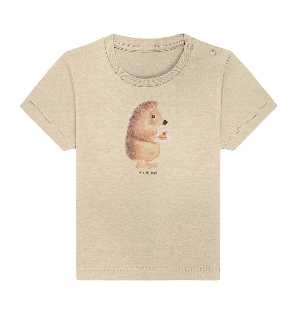 Organic Baby Shirt Igel Kuchenstück Baby T-Shirt, Jungen Baby T-Shirt, Mädchen Baby T-Shirt, Shirt, Tiermotive, Gute Laune, lustige Sprüche, Tiere, Igel, Essen Spruch, Kuchen, Backen Geschenk, Kuchen backen, Einladung Party, Geburtstagskuchen, Torte