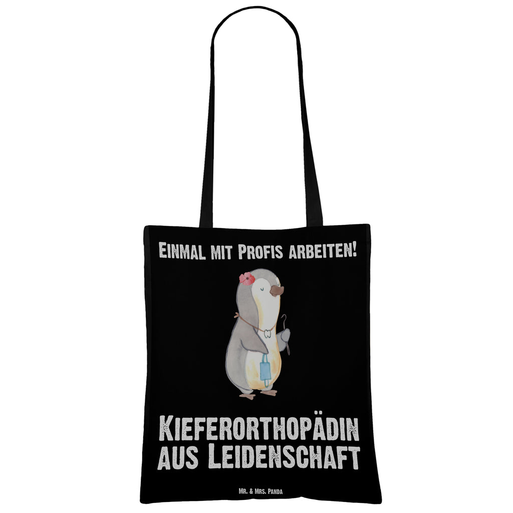 Tragetasche Kieferorthopädin aus Leidenschaft Beuteltasche, Beutel, Einkaufstasche, Jutebeutel, Stoffbeutel, Tasche, Shopper, Umhängetasche, Strandtasche, Schultertasche, Stofftasche, Tragetasche, Badetasche, Jutetasche, Einkaufstüte, Laptoptasche, Beruf, Ausbildung, Jubiläum, Abschied, Rente, Kollege, Kollegin, Geschenk, Schenken, Arbeitskollege, Mitarbeiter, Firma, Danke, Dankeschön