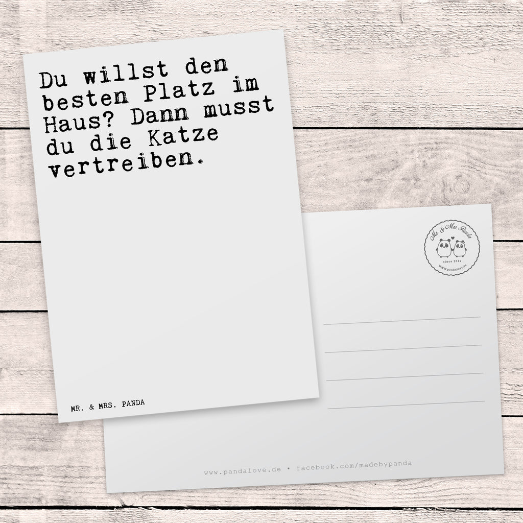 Postkarte Sprüche und Zitate Du willst den besten Platz im Haus? Dann musst du die Katze vertreiben. Postkarte, Karte, Geschenkkarte, Grußkarte, Einladung, Ansichtskarte, Geburtstagskarte, Einladungskarte, Dankeskarte, Ansichtskarten, Einladung Geburtstag, Einladungskarten Geburtstag, Spruch, Sprüche, lustige Sprüche, Weisheiten, Zitate, Spruch Geschenke, Spruch Sprüche Weisheiten Zitate Lustig Weisheit Worte