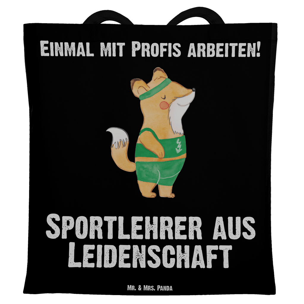 Tragetasche Sportlehrer aus Leidenschaft Beuteltasche, Beutel, Einkaufstasche, Jutebeutel, Stoffbeutel, Tasche, Shopper, Umhängetasche, Strandtasche, Schultertasche, Stofftasche, Tragetasche, Badetasche, Jutetasche, Einkaufstüte, Laptoptasche, Beruf, Ausbildung, Jubiläum, Abschied, Rente, Kollege, Kollegin, Geschenk, Schenken, Arbeitskollege, Mitarbeiter, Firma, Danke, Dankeschön