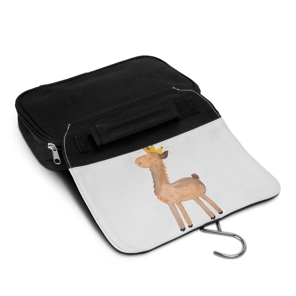 Kulturbeutel Lama König Kulturbeutel, Zum Aufhängen, Waschtasche, Kosmetiktasche, Damen, Herren, Aufbewahrungstasche, Schminktasche, Kosmetikbeutel, Organizer, Kulturtasche, Schminkutensil, Lama, Alpaka, Lamas, König, Königin, Freundin, Mama, Papa, Büro Kollege, Kollegin, Chef, Vorgesetzter, Abi, Abitur