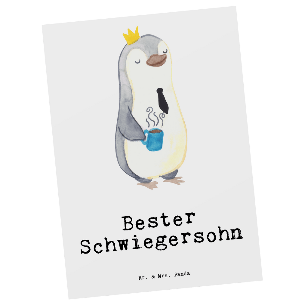 Postkarte Pinguin Bester Schwiegersohn Postkarte, Karte, Geschenkkarte, Grußkarte, Einladung, Ansichtskarte, Geburtstagskarte, Einladungskarte, Dankeskarte, Ansichtskarten, Einladung Geburtstag, Einladungskarten Geburtstag, für, Dankeschön, Geschenk, Schenken, Geburtstag, Geburtstagsgeschenk, Geschenkidee, Danke, Bedanken, Mitbringsel, Freude machen, Geschenktipp, Schwiegersohn, Tochter, Ehefrau des Sohns, Frau, angeheiratet, Hochzeit, Heirat