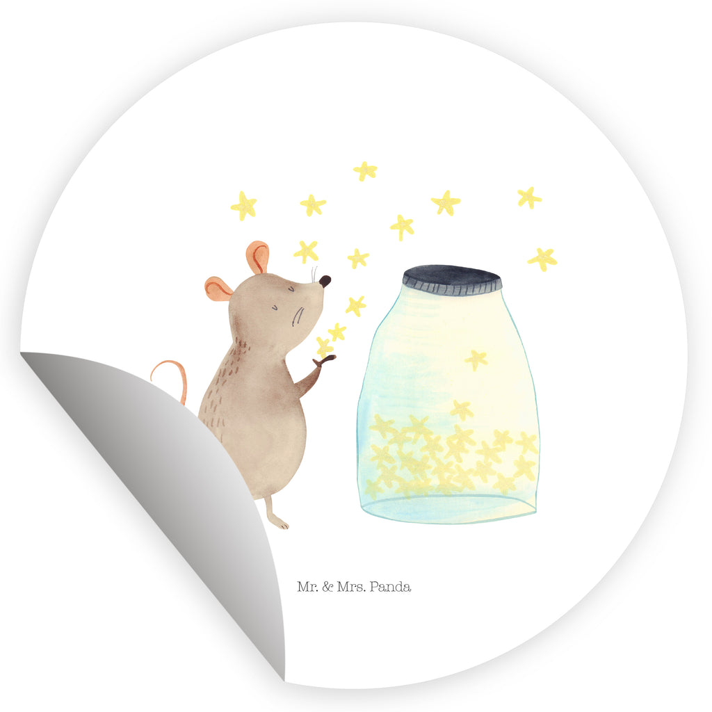 Rund Aufkleber Maus Sterne Sticker, Aufkleber, Etikett, Tiermotive, Gute Laune, lustige Sprüche, Tiere, Maus, Sterne, Wunsch, Kind, Taufe, Taufgeschenk, Geburt, Schwangerschaft, erstes Kind, Kindergeburtstag, Geburtstag, Hoffnung, Träume