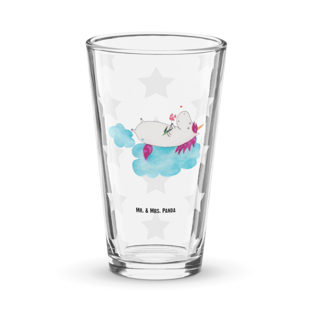 Premium Trinkglas Einhorn verliebt auf Wolke Trinkglas, Glas, Pint Glas, Bierglas, Cocktail Glas, Wasserglas, Einhorn, Einhörner, Einhorn Deko, Pegasus, Unicorn, verliebt, Liebe, Liebesbeweis, Freundin, Wolke