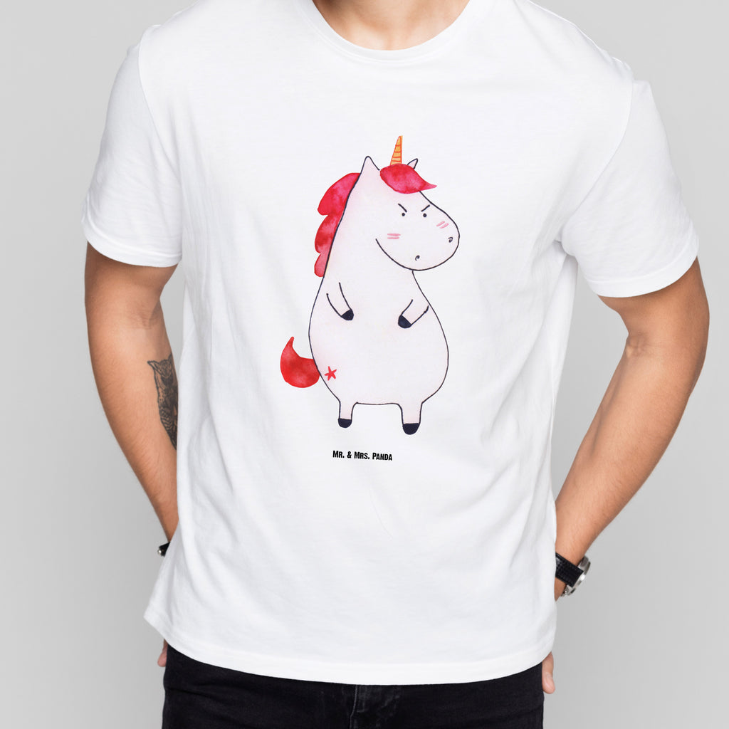 T-Shirt Standard Einhorn wütend T-Shirt, Shirt, Tshirt, Lustiges T-Shirt, T-Shirt mit Spruch, Party, Junggesellenabschied, Jubiläum, Geburstag, Herrn, Damen, Männer, Frauen, Schlafshirt, Nachthemd, Sprüche, Einhorn, Einhörner, Einhorn Deko, Pegasus, Unicorn, Realität, Ansage, lustlos, nein, Büro, Arbeit, wütend, dumme Fragen, lustig, Spaß, Geschenk