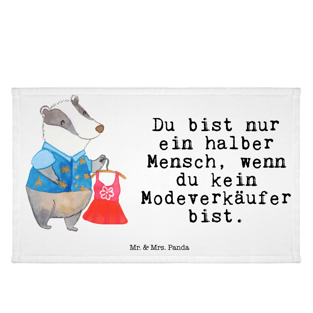 Handtuch Modeverkäufer mit Herz Gästetuch, Reisehandtuch, Sport Handtuch, Frottier, Kinder Handtuch, Beruf, Ausbildung, Jubiläum, Abschied, Rente, Kollege, Kollegin, Geschenk, Schenken, Arbeitskollege, Mitarbeiter, Firma, Danke, Dankeschön, Modeverkäufer, Verkäufer, Fashion Store