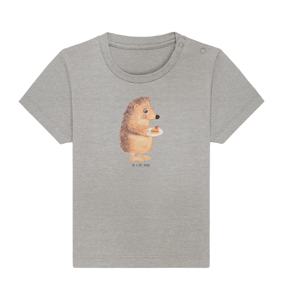 Organic Baby Shirt Igel Kuchenstück Baby T-Shirt, Jungen Baby T-Shirt, Mädchen Baby T-Shirt, Shirt, Tiermotive, Gute Laune, lustige Sprüche, Tiere, Igel, Essen Spruch, Kuchen, Backen Geschenk, Kuchen backen, Einladung Party, Geburtstagskuchen, Torte