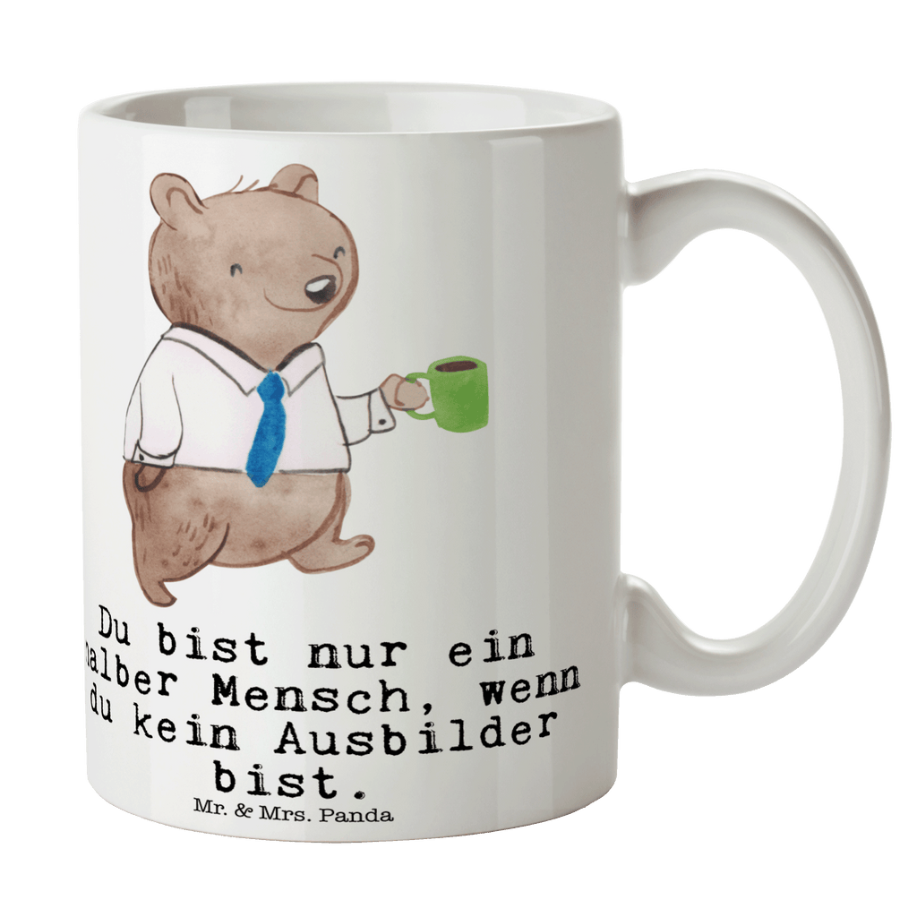 Tasse Ausbilder mit Herz Tasse, Kaffeetasse, Teetasse, Becher, Kaffeebecher, Teebecher, Keramiktasse, Porzellantasse, Büro Tasse, Geschenk Tasse, Tasse Sprüche, Tasse Motive, Kaffeetassen, Tasse bedrucken, Designer Tasse, Cappuccino Tassen, Schöne Teetassen, Beruf, Ausbildung, Jubiläum, Abschied, Rente, Kollege, Kollegin, Geschenk, Schenken, Arbeitskollege, Mitarbeiter, Firma, Danke, Dankeschön, Ausbilder, Tutor, Ausbilderprüfung