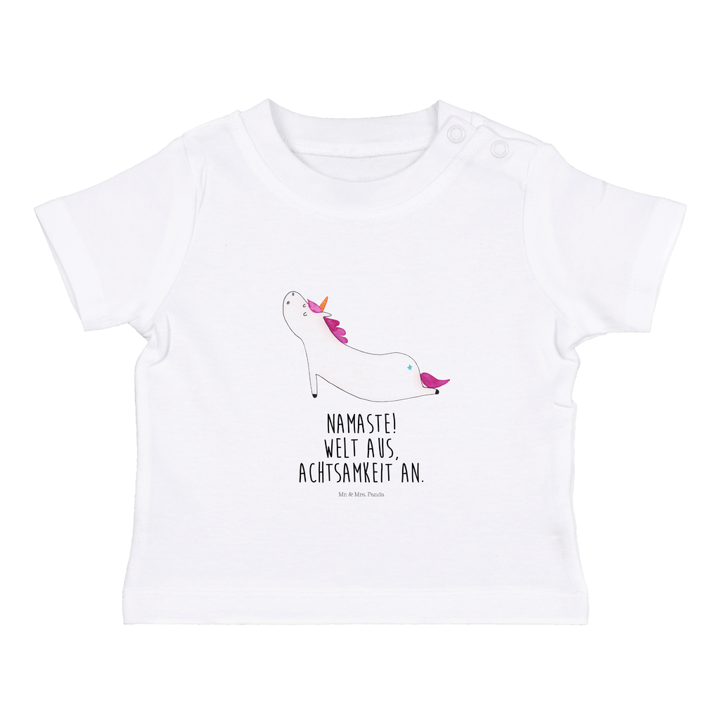 Organic Baby Shirt Einhorn Yoga Baby T-Shirt, Jungen Baby T-Shirt, Mädchen Baby T-Shirt, Shirt, Einhorn, Einhörner, Einhorn Deko, Pegasus, Unicorn, Yoga, Namaste, Achtsamkeit, Entspannung, Joga, Yogamatte, Sport, lustig, witzig, süß