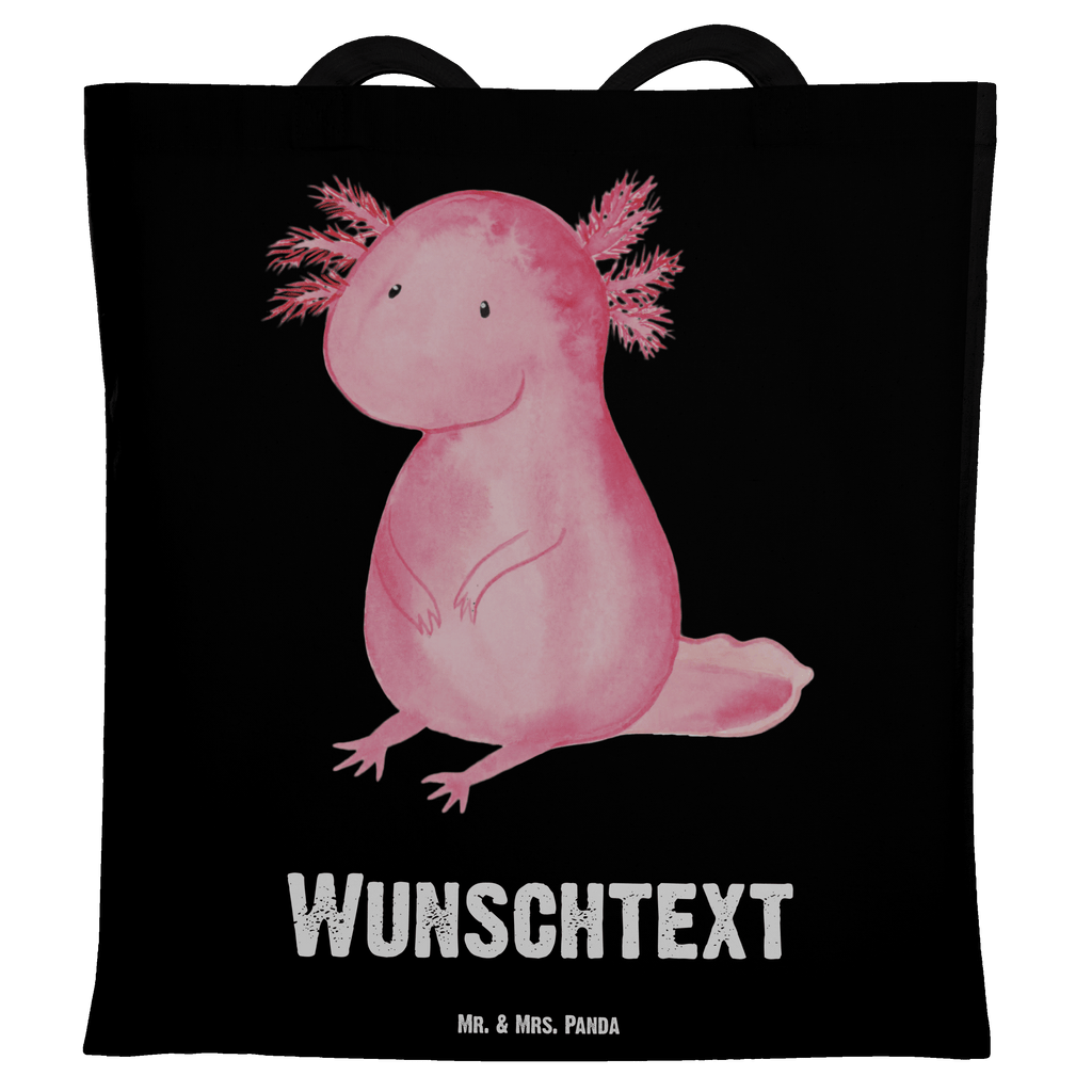 Personalisierte Tragetasche Axolotl Personalisierte Beuteltasche, Personalisierter Beutel, Personalisierte Einkaufstasche, Personalisierter Jutebeutel, Personalisierter Stoffbeutel, Tragetasche mit Namen, Einkaufstasche mit Namen, Stoffbeutel mit Namen, Personalisierte Tasche, Personalisierte Jutetasche, Personalisierte Kindergartentasche, Axolotl, Molch, Axolot, vergnügt, fröhlich, zufrieden, Lebensstil, Weisheit, Lebensweisheit, Liebe, Freundin