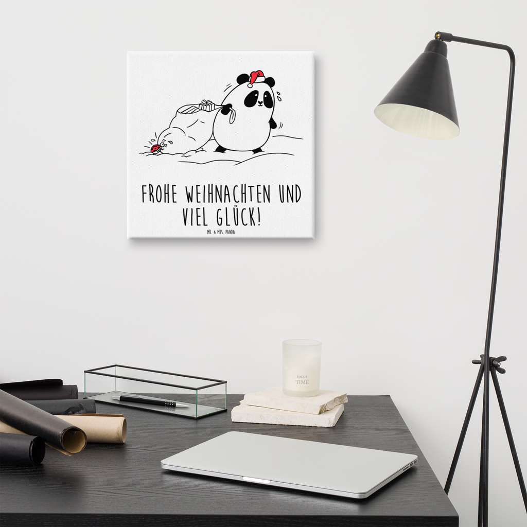 Leinwand Bild Panda Weihnachten Leinwand, Bild, Kunstdruck, Wanddeko, Dekoration