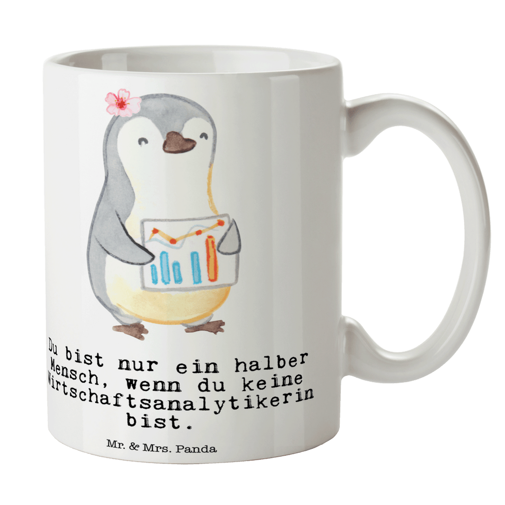 Tasse Wirtschaftsanalytikerin mit Herz Tasse, Kaffeetasse, Teetasse, Becher, Kaffeebecher, Teebecher, Keramiktasse, Porzellantasse, Büro Tasse, Geschenk Tasse, Tasse Sprüche, Tasse Motive, Kaffeetassen, Tasse bedrucken, Designer Tasse, Cappuccino Tassen, Schöne Teetassen, Beruf, Ausbildung, Jubiläum, Abschied, Rente, Kollege, Kollegin, Geschenk, Schenken, Arbeitskollege, Mitarbeiter, Firma, Danke, Dankeschön