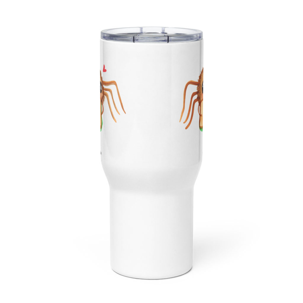 XXL Thermobecher Spinne Agathe Sandwich Thermobecher, XL Thermobecher, Reisebecher, XL Reisetasse, Großer Thermobecher, Autobecher, Jumbo Becher, Spinne Agathe, Spinne, Agathe, Videos, Merchandise, Glück, Mut, Hungrig, Verfressen, Lebensfreude, Alles wird gut, Hunger