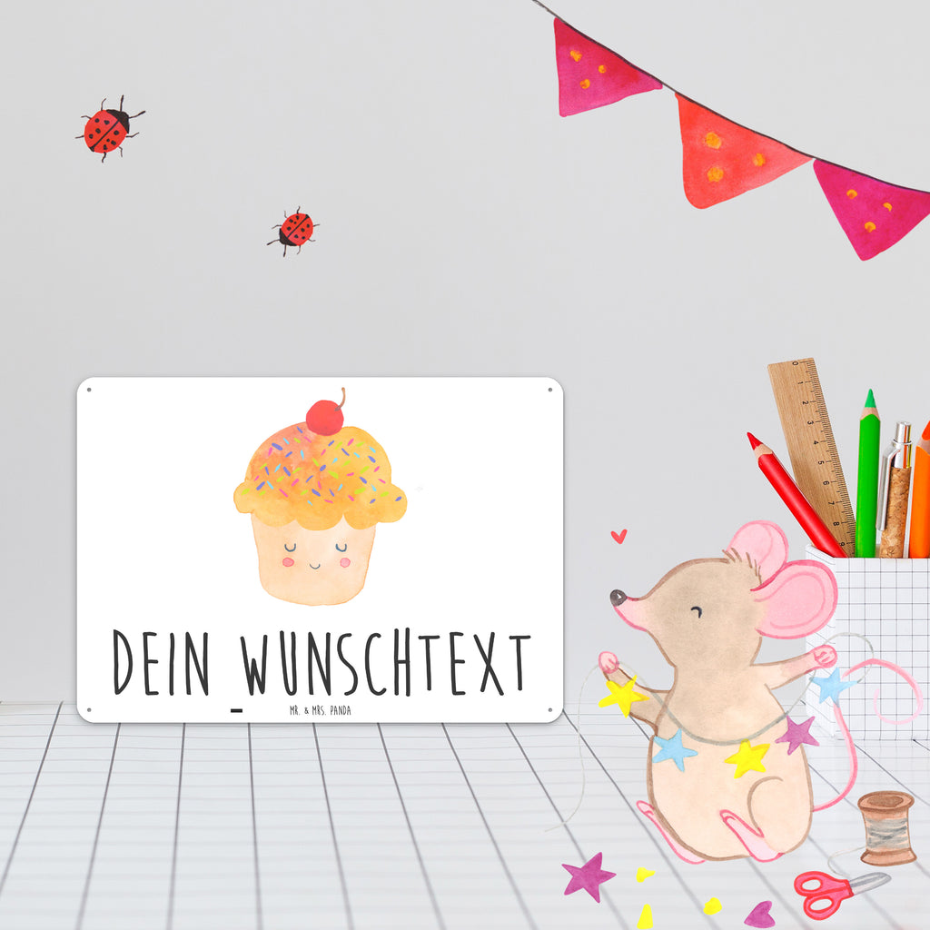 Personalisiertes Blechschild Cupcake Blechschild, Metallschild, Geschenk Schild, Schild, Magnet-Metall-Schild, Deko Schild, Wandschild, Wand-Dekoration, Türschild, Tiermotive, Gute Laune, lustige Sprüche, Tiere, Cupcakes, Muffin, Wunder, Küche Deko, Küche Spruch, Backen Geschenk, Geschenk Koch, Motivation Sprüche