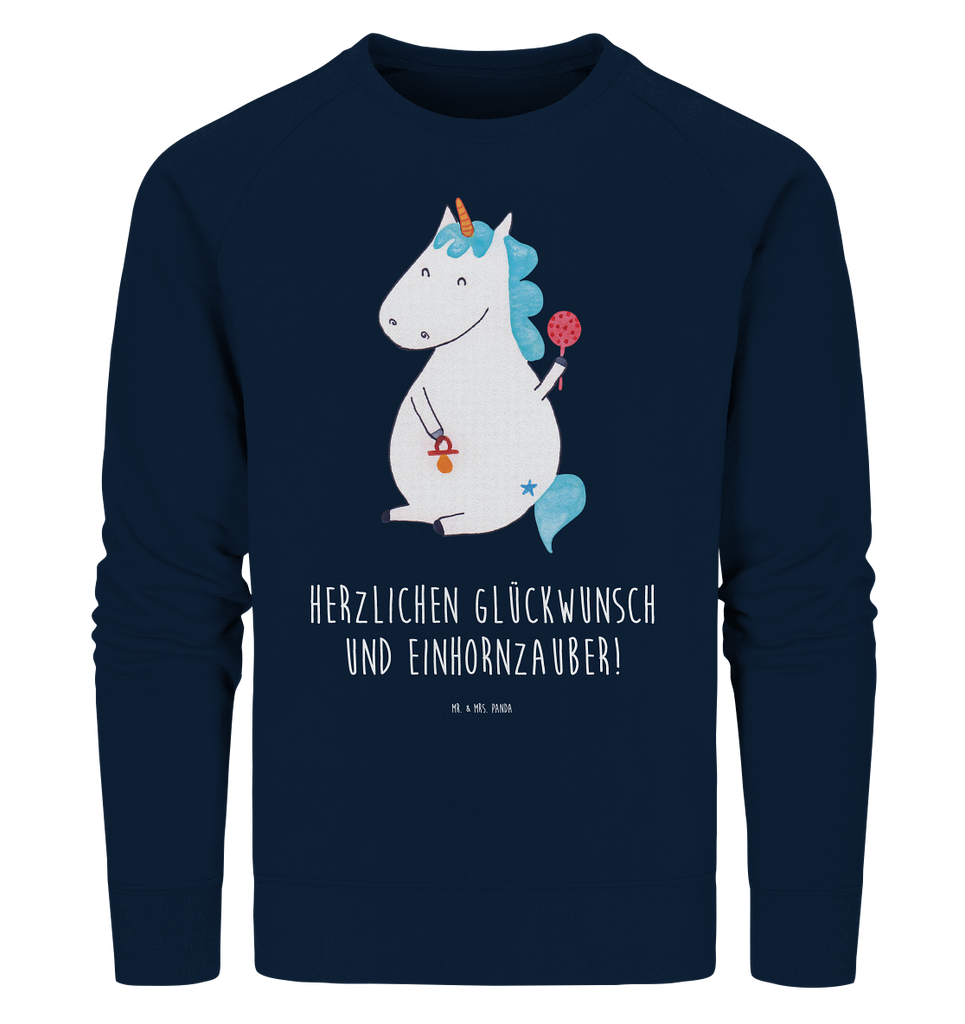 Organic Pullover Einhorn Baby Pullover, Pullover Männer, Pullover Frauen, Sweatshirt, Sweatshirt Männer, Sweatshirt Frauen, Unisex, Einhorn, Einhörner, Einhorn Deko, Pegasus, Unicorn, Mutter, Geburt, Geburtstag, erstes Kind, Baby, Babyglück, Nachwuchs, Eltern, Party, Kind, Schnuller