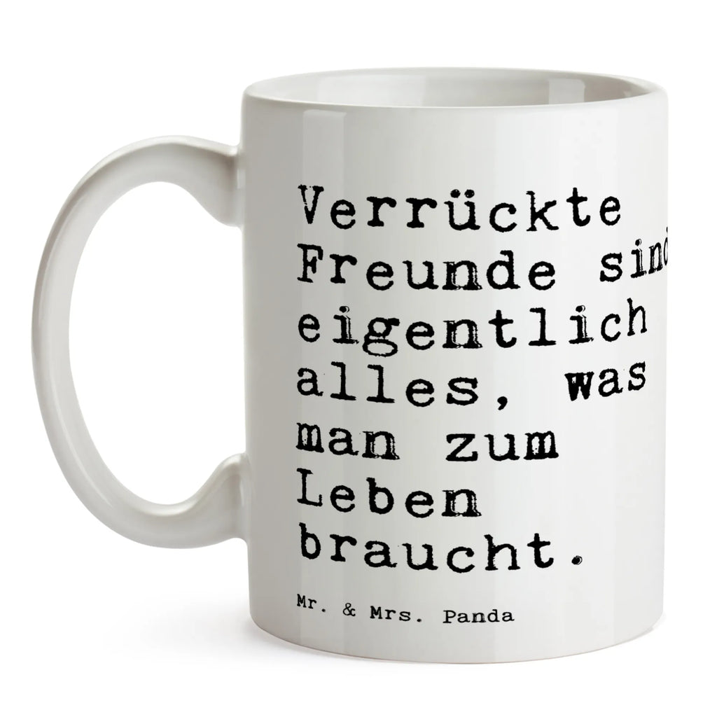 Tasse Verrückte Freunde sind eigentlich... Tasse, Kaffeetasse, Teetasse, Becher, Kaffeebecher, Teebecher, Keramiktasse, Porzellantasse, Büro Tasse, Geschenk Tasse, Tasse Sprüche, Tasse Motive, Kaffeetassen, Tasse bedrucken, Designer Tasse, Cappuccino Tassen, Schöne Teetassen, Spruch, Sprüche, lustige Sprüche, Weisheiten, Zitate, Spruch Geschenke, Spruch Sprüche Weisheiten Zitate Lustig Weisheit Worte