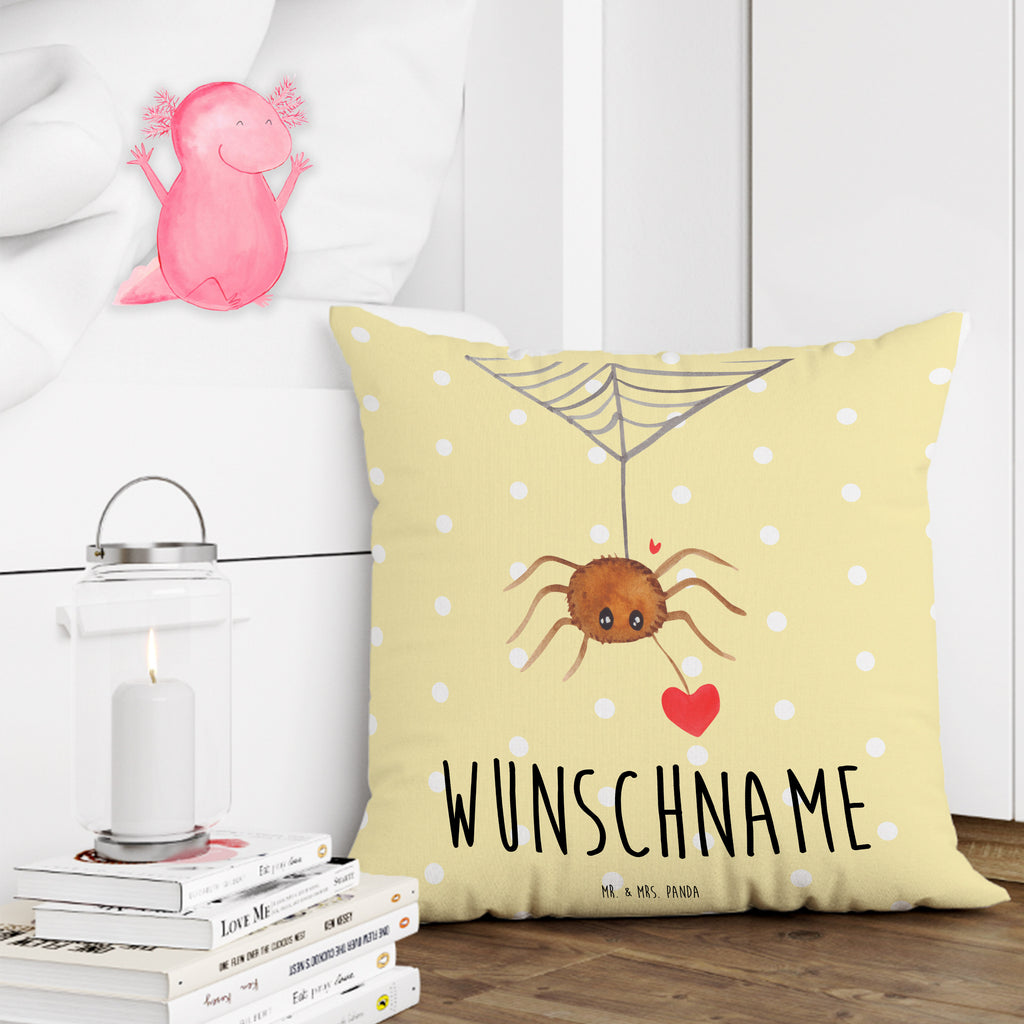 Personalisiertes Kissen Spinne Agathe Liebe Kissen, personalisiert, Name, Wunschname, bedrucken, Kopfkissen, Spinne Agathe, Spinne, Agathe, Videos, Merchandise, Liebe, Verliebt, Liebesbeweis, Liebesgeschenk