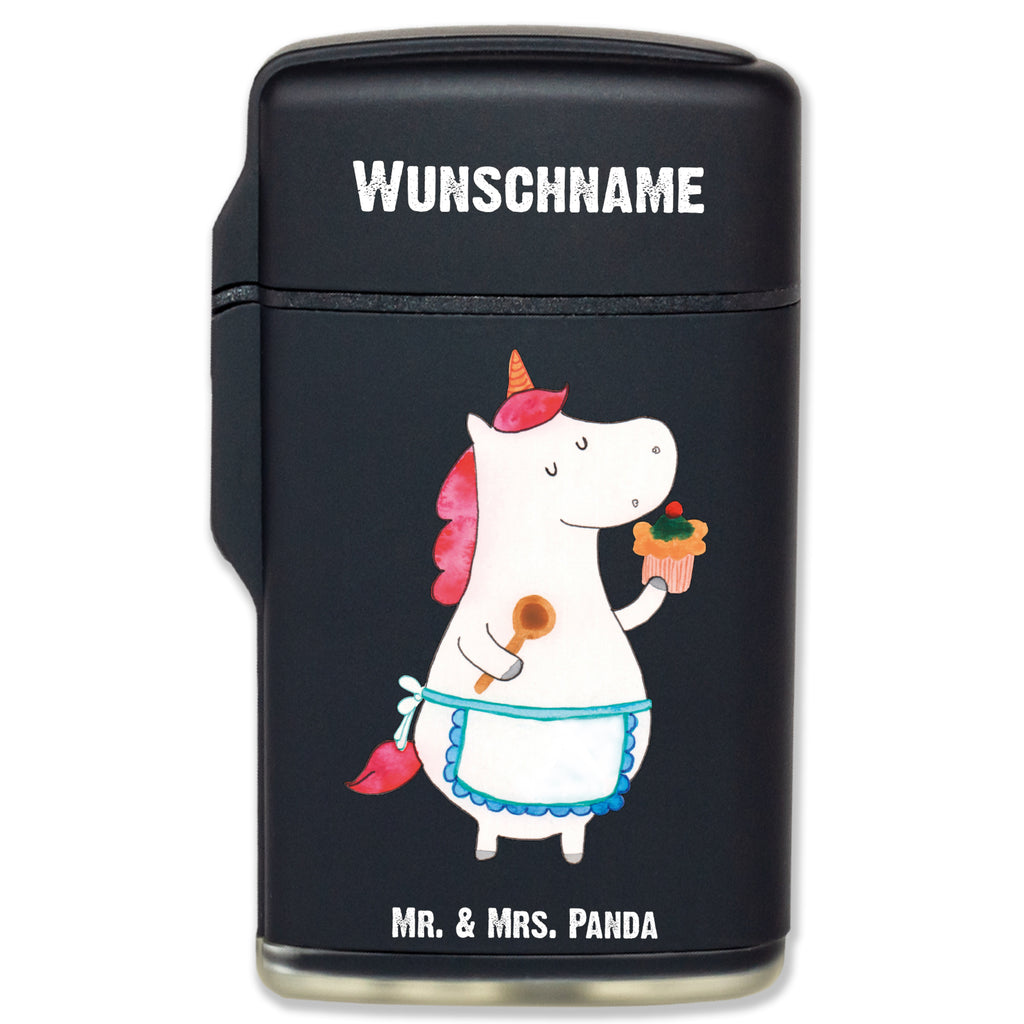 Personalisiertes Feuerzeug Einhorn Küchenfee Personalisiertes Feuerzeug, Personalisiertes Gas-Feuerzeug, Personalisiertes Sturmfeuerzeug, Einhorn, Einhörner, Einhorn Deko, Pegasus, Unicorn, backen, Muffin, Motivation, Träumer, träumen, Bäckerin, Hobbykoch, Koch, Torte, Kuchen