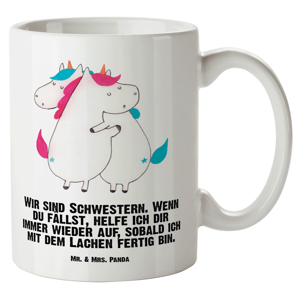 XL Tasse Einhörner Umarmen XL Tasse, Große Tasse, Grosse Kaffeetasse, XL Becher, XL Teetasse, spülmaschinenfest, Jumbo Tasse, Groß, Einhorn, Einhörner, Einhorn Deko, Pegasus, Unicorn, Freundinnen, Freundin, BFF, Schwester, Schwestern, Familie, Geschwister, Sister, Liebe