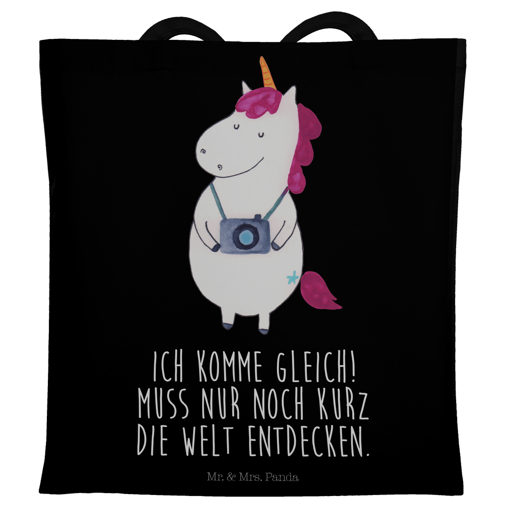 Tragetasche Einhorn Fotograf Beuteltasche, Beutel, Einkaufstasche, Jutebeutel, Stoffbeutel, Tasche, Shopper, Umhängetasche, Strandtasche, Schultertasche, Stofftasche, Tragetasche, Badetasche, Jutetasche, Einkaufstüte, Laptoptasche, Einhorn, Einhörner, Einhorn Deko, Pegasus, Unicorn, Fotograf, Fotografie, Kamera, Reisen, Weltreise, Weltenbummler, Urlaub, Tourist, Kurztrip, Reise, Städtereise