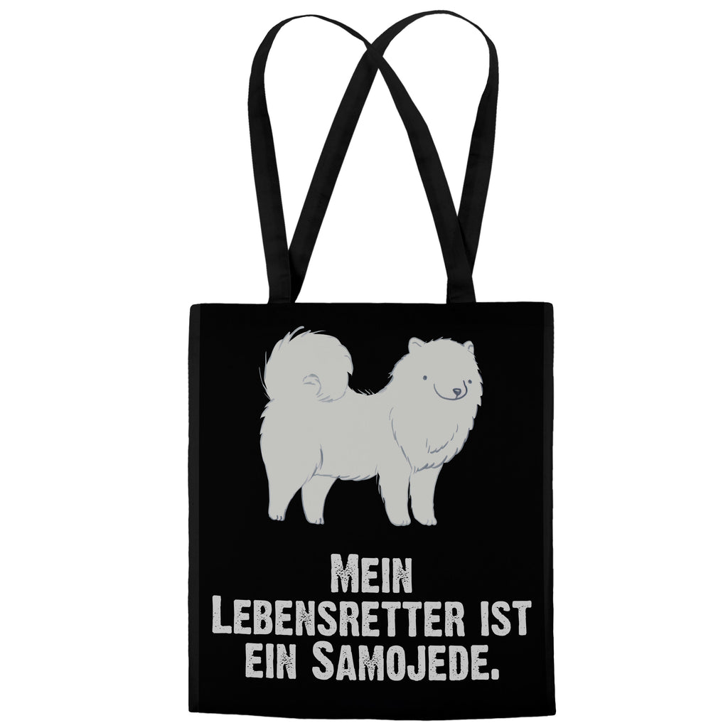 Tragetasche Samojede Lebensretter Beuteltasche, Beutel, Einkaufstasche, Jutebeutel, Stoffbeutel, Tasche, Shopper, Umhängetasche, Strandtasche, Schultertasche, Stofftasche, Tragetasche, Badetasche, Jutetasche, Einkaufstüte, Laptoptasche, Hund, Hunderasse, Rassehund, Hundebesitzer, Geschenk, Tierfreund, Schenken, Welpe, Samojede, Samojedenhund, Samojedenspitz