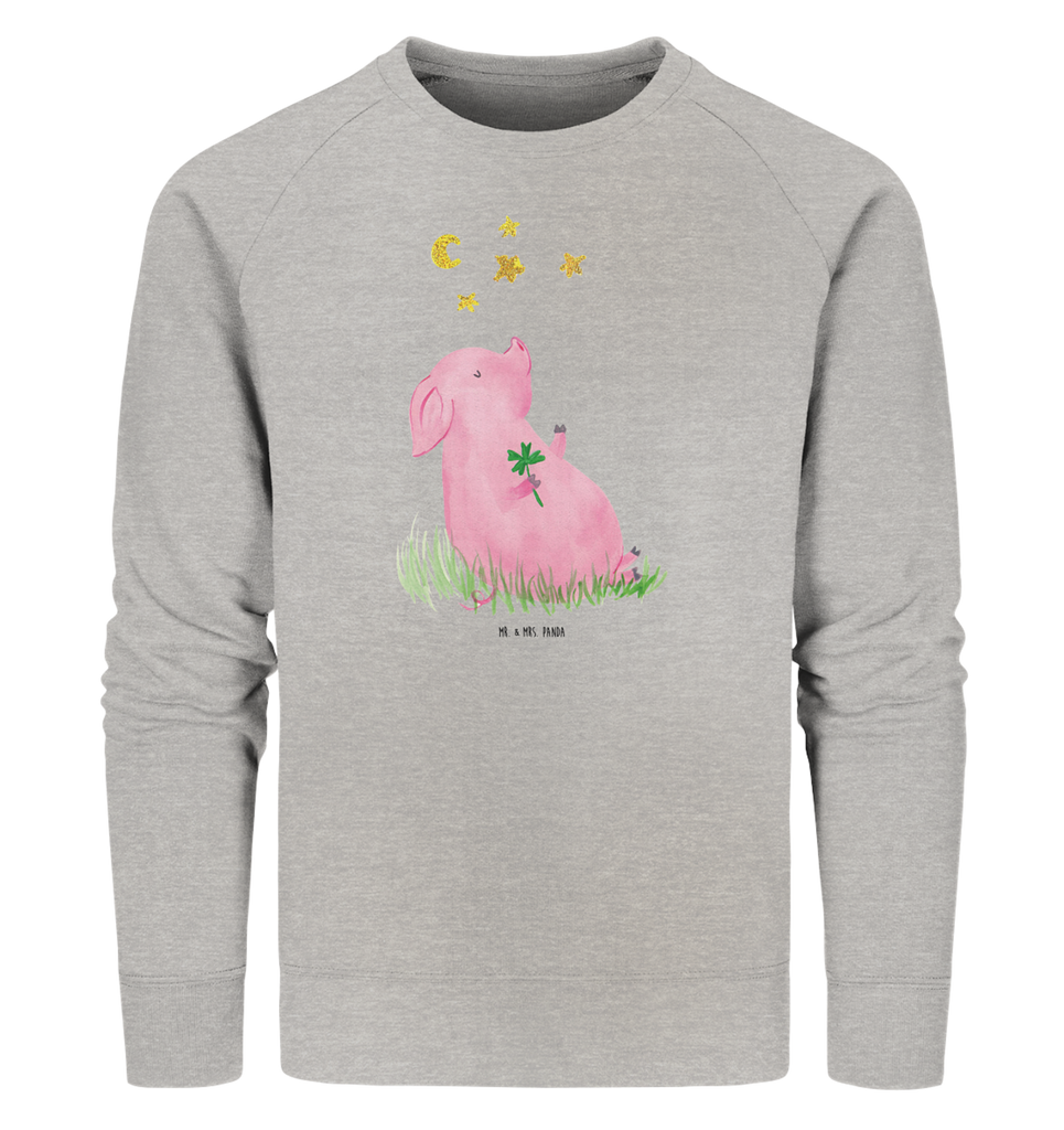 Organic Pullover Glücksschwein Pullover, Pullover Männer, Pullover Frauen, Sweatshirt, Sweatshirt Männer, Sweatshirt Frauen, Unisex, Tiermotive, Gute Laune, lustige Sprüche, Tiere, Glücksschwein. Glück, Schwein, Schweinchen, Sterne, Sernchen, Ziele, Träume, Motivation, Glücksbringer