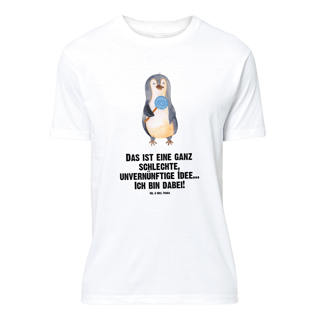 T-Shirt Standard Pinguin Lolli T-Shirt, Shirt, Tshirt, Lustiges T-Shirt, T-Shirt mit Spruch, Party, Junggesellenabschied, Jubiläum, Geburstag, Herrn, Damen, Männer, Frauen, Schlafshirt, Nachthemd, Sprüche, Pinguin, Pinguine, Lolli, Süßigkeiten, Blödsinn, Spruch, Rebell, Gauner, Ganove, Rabauke