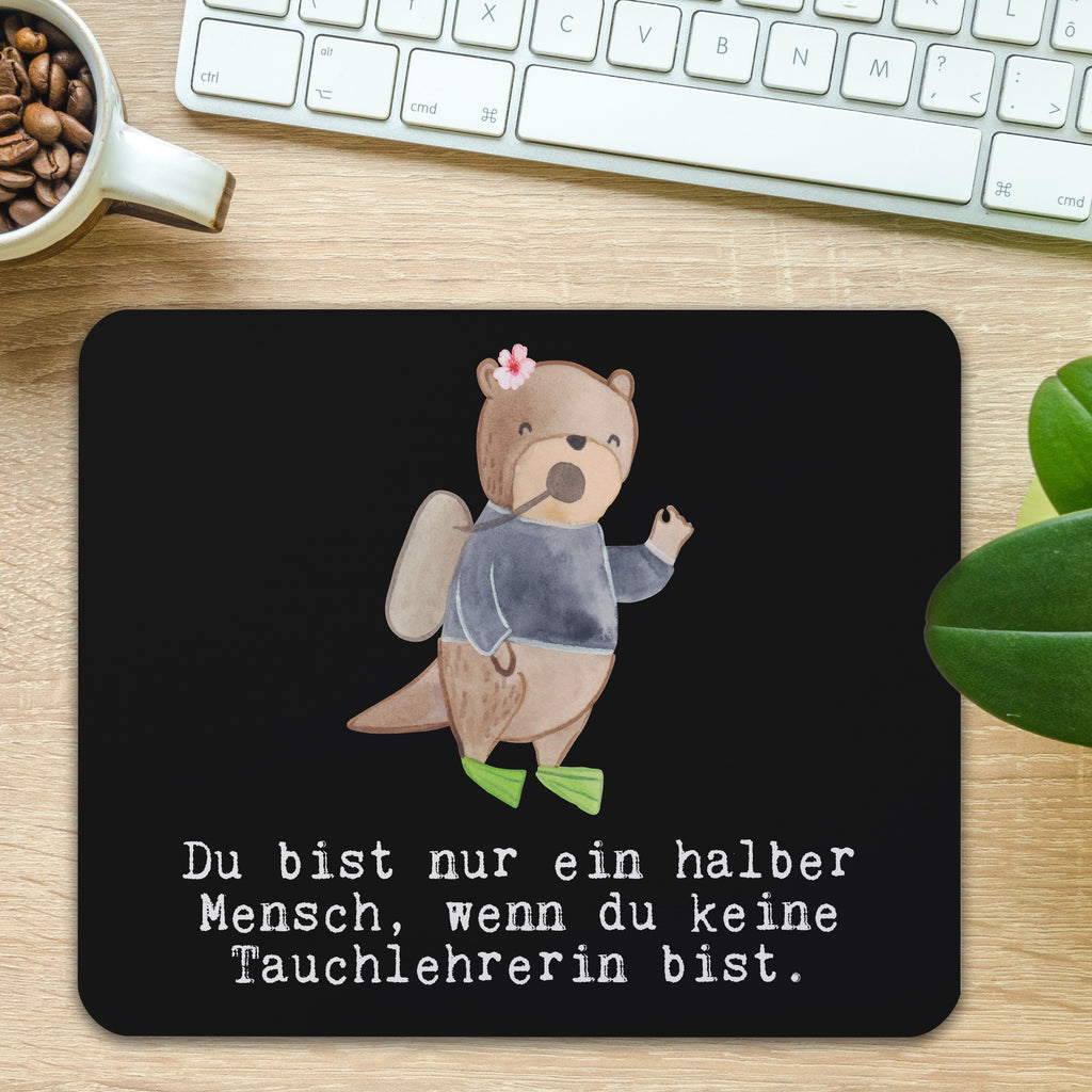 Mauspad Tauchlehrerin mit Herz Mousepad, Computer zubehör, Büroausstattung, PC Zubehör, Arbeitszimmer, Mauspad, Einzigartiges Mauspad, Designer Mauspad, Mausunterlage, Mauspad Büro, Beruf, Ausbildung, Jubiläum, Abschied, Rente, Kollege, Kollegin, Geschenk, Schenken, Arbeitskollege, Mitarbeiter, Firma, Danke, Dankeschön