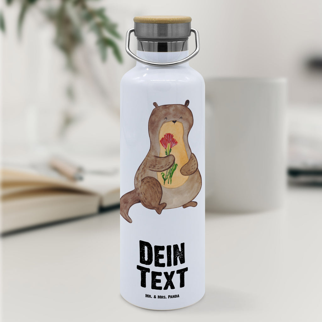 Personalisierte Trinkflasche Otter Blumenstrauß Personalisierte Trinkflasche, Trinkflasche mit Namen, Trinkflasche bedrucken, Flasche personalisiert, Trinkflasch mit Aufdruck, Trinkflasche Werbegeschenk, Namensaufdruck Trinkflasche, Sportflasche personalisiert, Trinkflasche Sport, Otter, Fischotter, Seeotter, Otter Seeotter See Otter