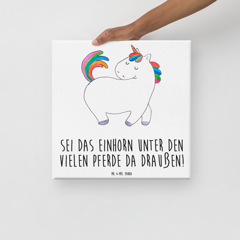 Leinwand Bild Einhorn stolzierend Leinwand, Bild, Kunstdruck, Wanddeko, Dekoration, Einhorn, Einhörner, Einhorn Deko, Pegasus, Unicorn, stolz, anders, bunt, Pferd, Reiter, Reiten, Freundin, Geschenk