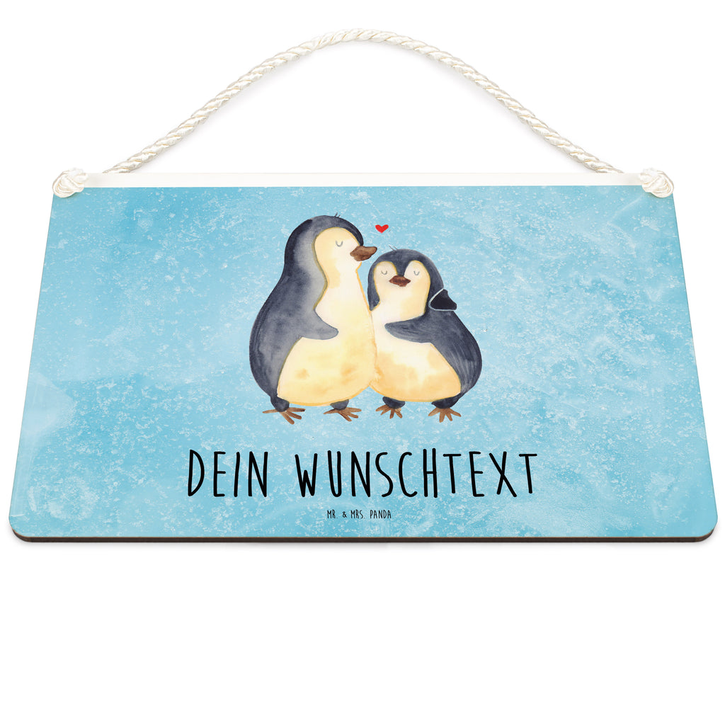 Personalisiertes Deko Schild Pinguin umarmend Dekoschild, Deko Schild, Schild, Tür Schild, Türschild, Holzschild, Wandschild, Wanddeko, Pinguin, Liebe, Liebespaar, Liebesbeweis, Liebesgeschenk, Verlobung, Jahrestag, Hochzeitstag, Hochzeit, Hochzeitsgeschenk