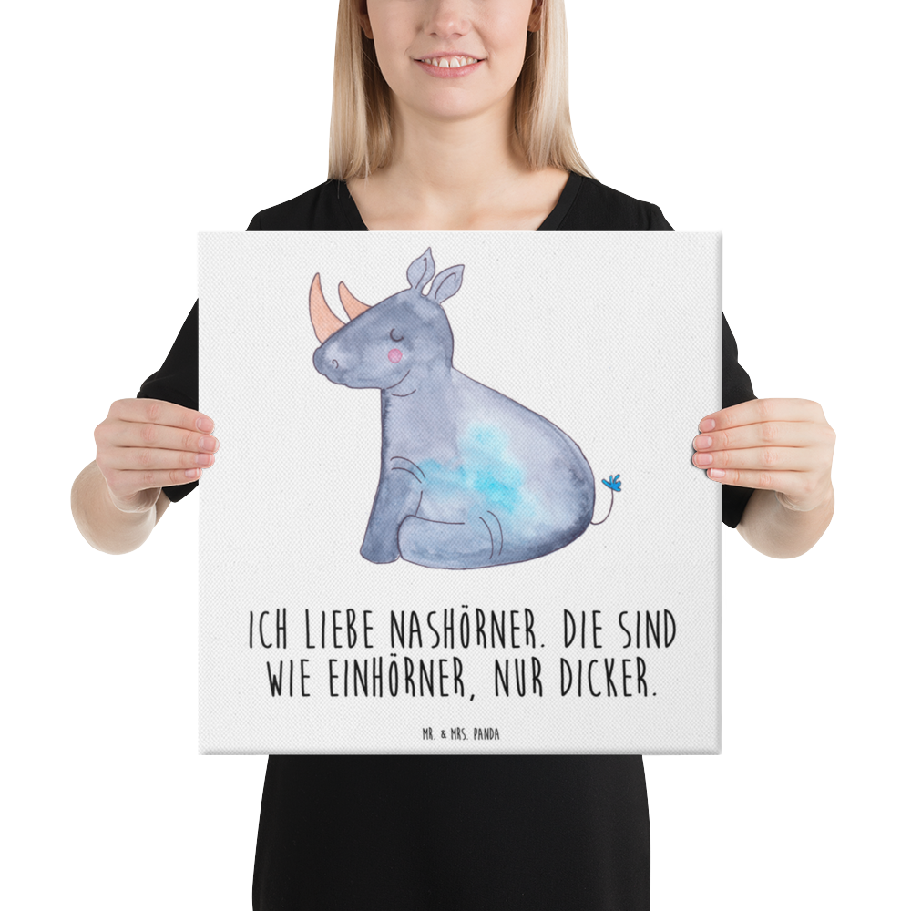 Leinwand Bild Einhorn Nashorn Leinwand, Bild, Kunstdruck, Wanddeko, Dekoration, Einhorn, Einhörner, Einhorn Deko, Pegasus, Unicorn, Regenbogen, witzig, lustig, Zoo, Glitzer, Einhornpower, Erwachsenwerden, Nashorn, Nashörner