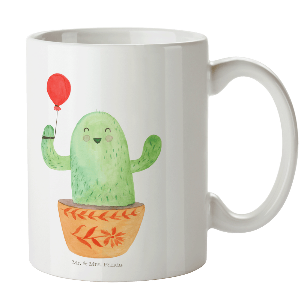 Tasse Kaktus Luftballon Tasse, Kaffeetasse, Teetasse, Becher, Kaffeebecher, Teebecher, Keramiktasse, Porzellantasse, Büro Tasse, Geschenk Tasse, Tasse Sprüche, Tasse Motive, Kaktus, Kakteen, Luftballon, Neustart, Freude, Büro, Stress, Büroalltag, Freundin, Freund, Ausbildung, Prüfung