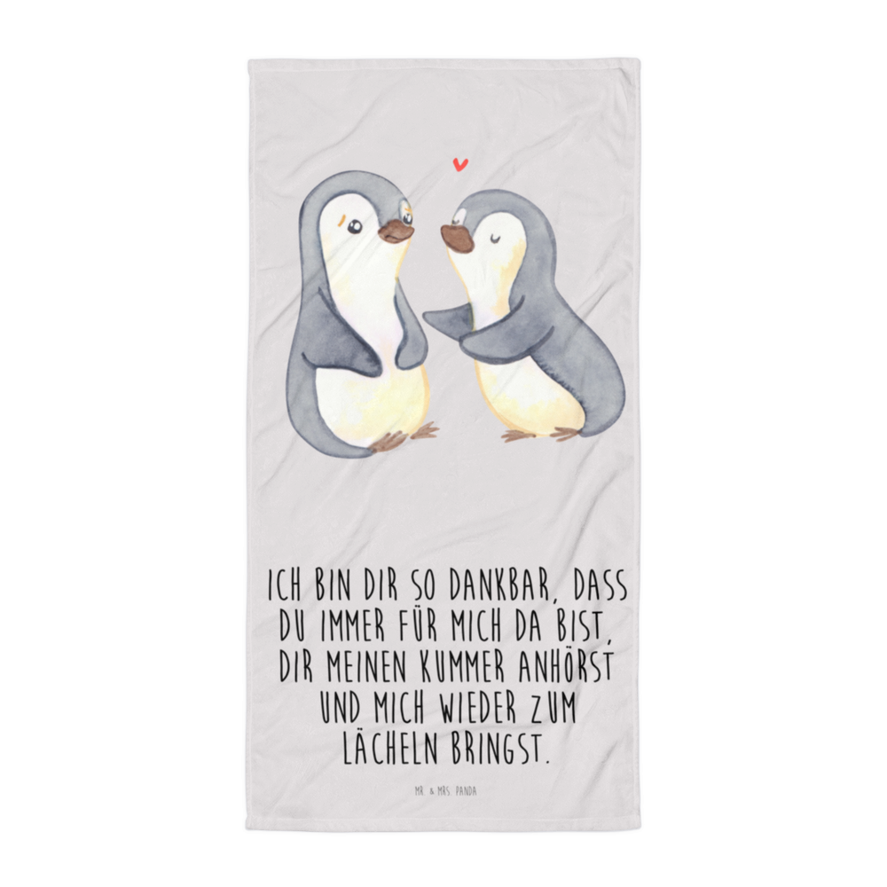 XL Badehandtuch Pinguine trösten Handtuch, Badetuch, Duschtuch, Strandtuch, Saunatuch, Liebe, Partner, Freund, Freundin, Ehemann, Ehefrau, Heiraten, Verlobung, Heiratsantrag, Liebesgeschenk, Jahrestag, Hocheitstag, Valentinstag, Geschenk für Frauen, Hochzeitstag, Mitbringsel, Geschenk für Freundin, Geschenk für Partner, Liebesbeweis, für Männer, für Ehemann