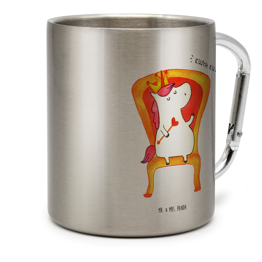 Edelstahlbecher Einhorn König Edelstahltasse, Karabiner, Edelstahlbecher, Outdoor, Camping, Tasse, Becher, Einhorn, Einhörner, Einhorn Deko, Pegasus, Unicorn, König, Präsident, Bundeskanzler, Herrscher, Kaiser, Prinzessin, Krone