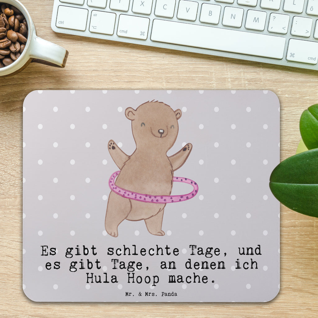 Mauspad Bär Hula Hoop Tage Mousepad, Computer zubehör, Büroausstattung, PC Zubehör, Arbeitszimmer, Mauspad, Einzigartiges Mauspad, Designer Mauspad, Mausunterlage, Mauspad Büro, Geschenk, Sport, Sportart, Hobby, Schenken, Danke, Dankeschön, Auszeichnung, Gewinn, Sportler, Hula Hoop, Fitness, Training